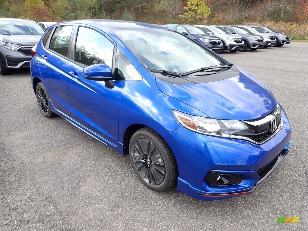 Aegean Blue Metallic 2020 Honda Fit Sport Exterior Photo #139891428