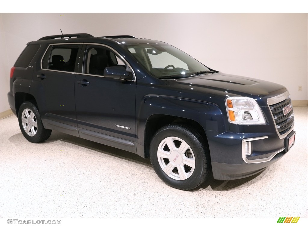 2016 Terrain SLE AWD - Dark Sapphire Blue Metallic / Jet Black photo #1