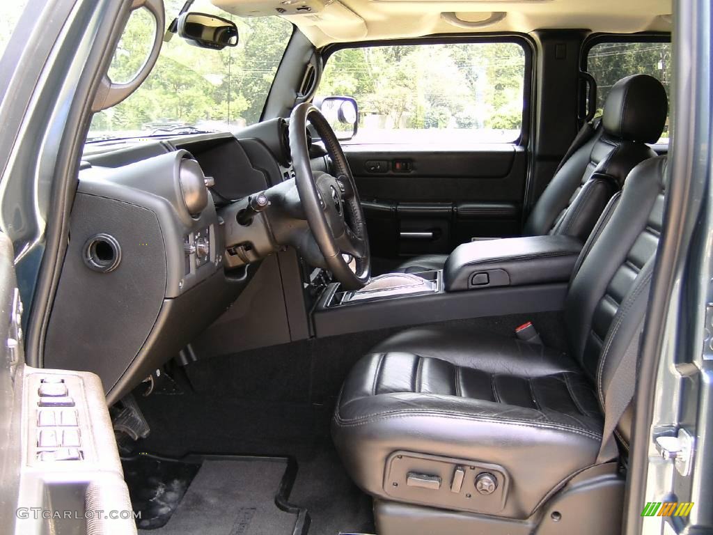 2007 H2 SUV - Slate Blue Metallic / Ebony Black photo #9