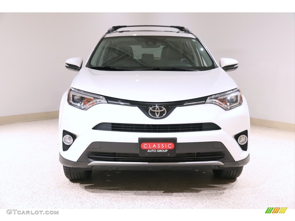 2017 RAV4 Limited AWD - Blizzard Pearl White / Black photo #2
