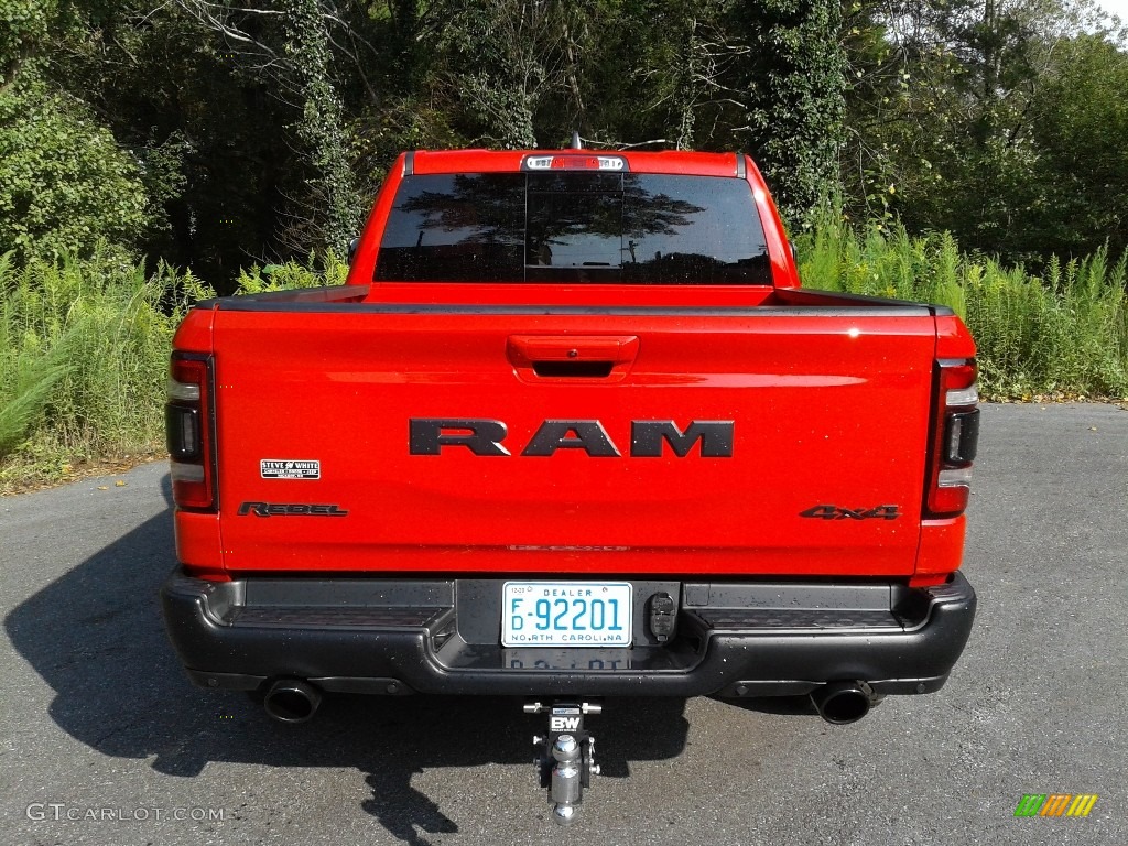 2019 1500 Rebel Crew Cab 4x4 - Flame Red / Black/Red photo #7