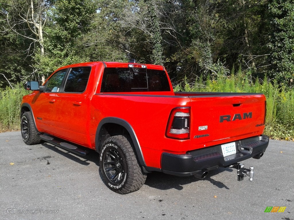 2019 1500 Rebel Crew Cab 4x4 - Flame Red / Black/Red photo #9