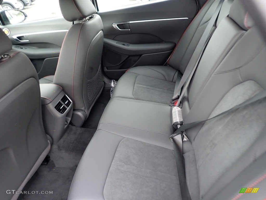 Black Interior 2021 Hyundai Sonata SEL Plus Photo #139893225