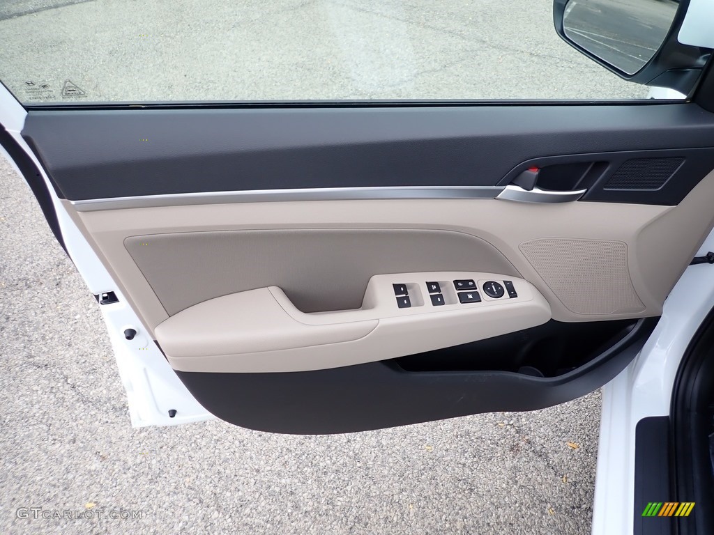 2020 Hyundai Elantra Value Edition Beige Door Panel Photo #139894365