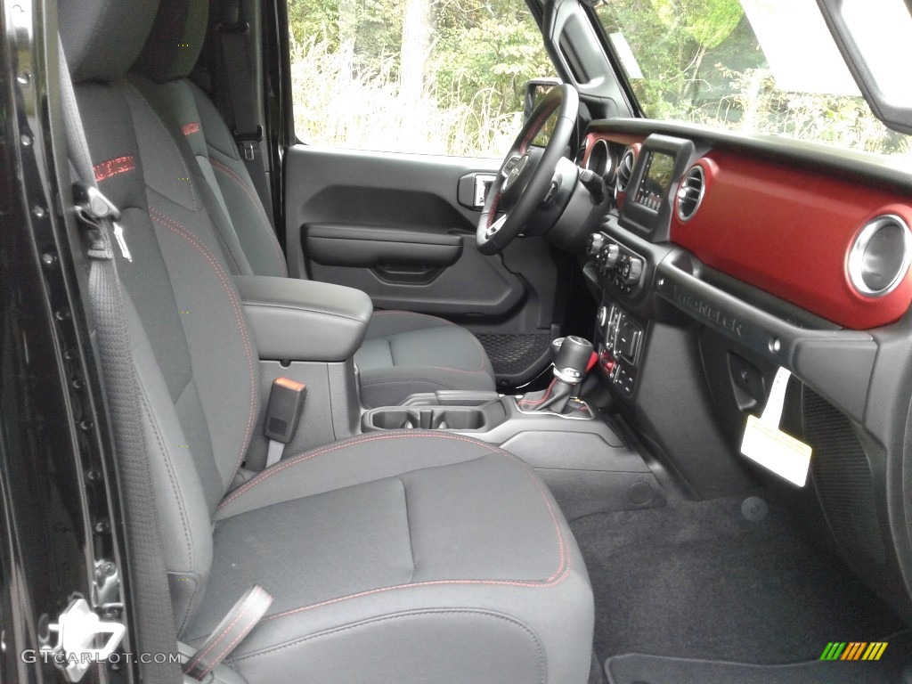 Black Interior 2021 Jeep Wrangler Unlimited Rubicon 4x4 Photo #139894839