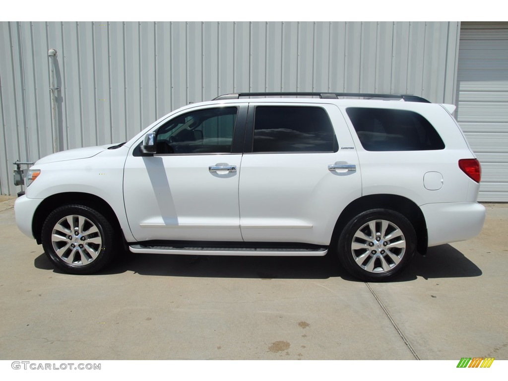 2014 Sequoia Limited - Super White / Sand Beige photo #4
