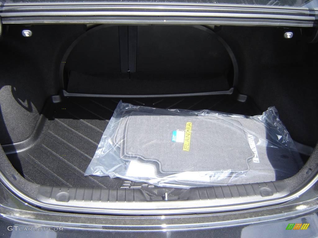 2009 Elantra SE Sedan - Black Pearl / Gray photo #10