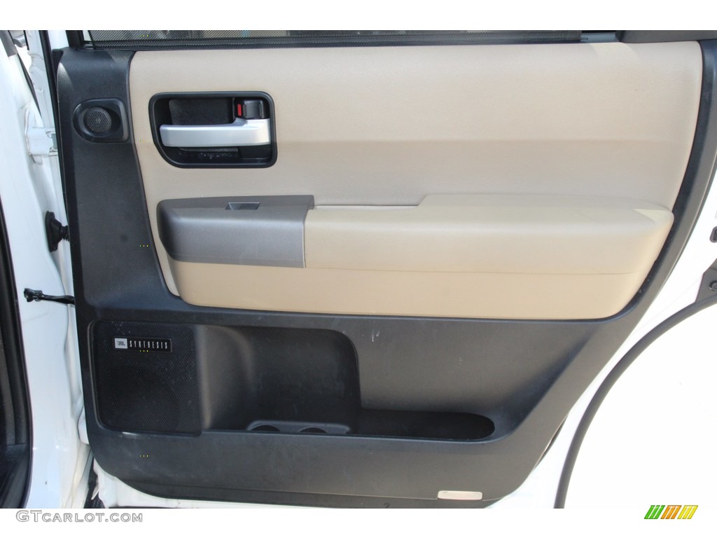 2014 Toyota Sequoia Limited Sand Beige Door Panel Photo #139896762