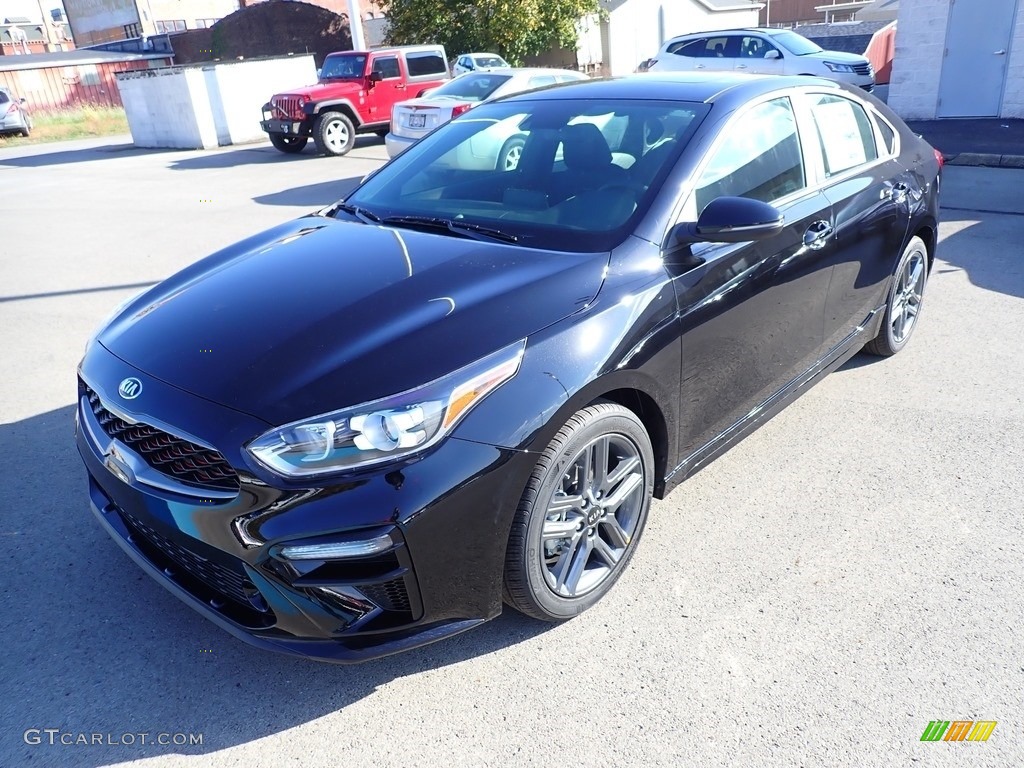 Aurora Black 2021 Kia Forte GT-Line Exterior Photo #139897179