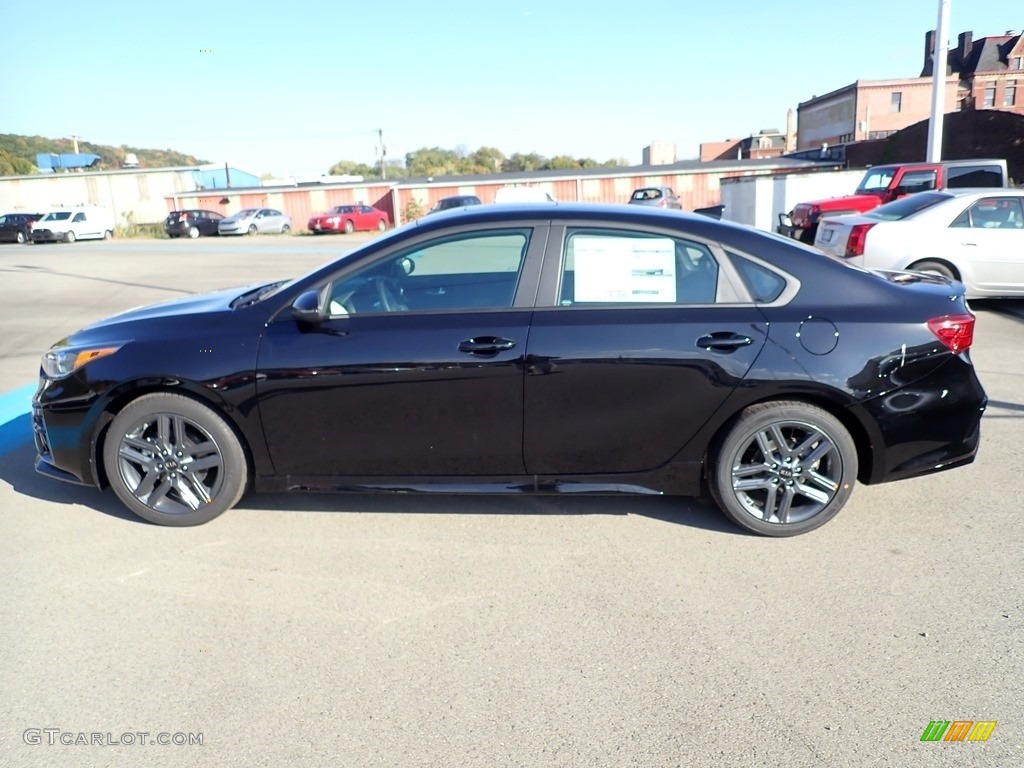 Aurora Black 2021 Kia Forte GT-Line Exterior Photo #139897194