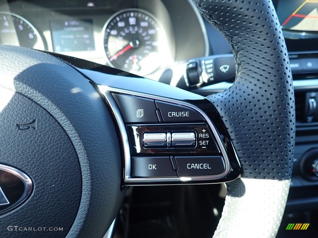 2021 Kia Forte GT-Line Black Steering Wheel Photo #139897368