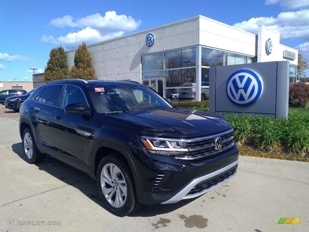 Deep Black Pearl 2020 Volkswagen Atlas Cross Sport SEL 4Motion Exterior Photo #139899863