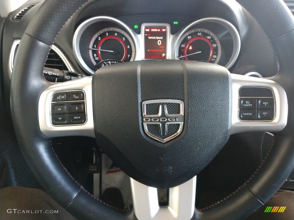 2018 Dodge Journey GT AWD Black Steering Wheel Photo #139900187