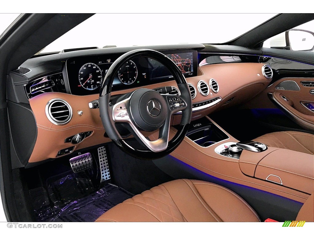 designo Saddle Brown/Black Interior 2020 Mercedes-Benz S 560 4Matic Coupe Photo #139902020