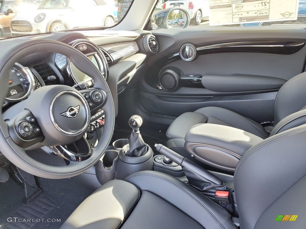 Carbon Black Interior 2021 Mini Hardtop Cooper S 2 Door Photo #139903124