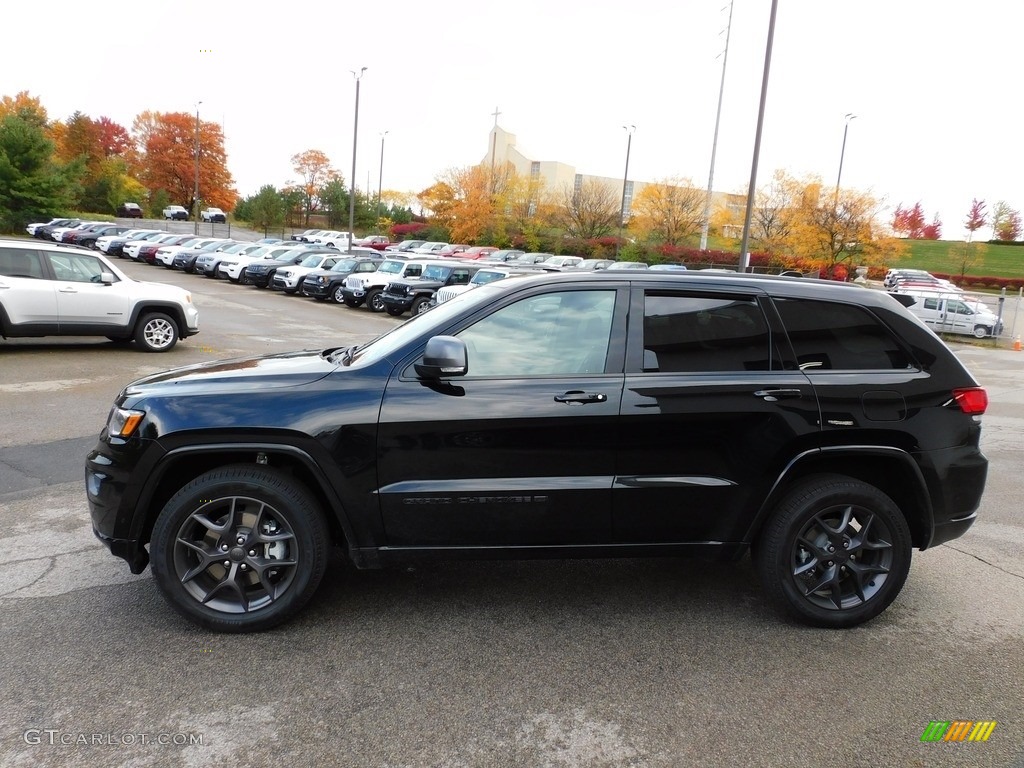 2021 Grand Cherokee Limited 4x4 - Diamond Black Crystal Pearl / Black photo #9