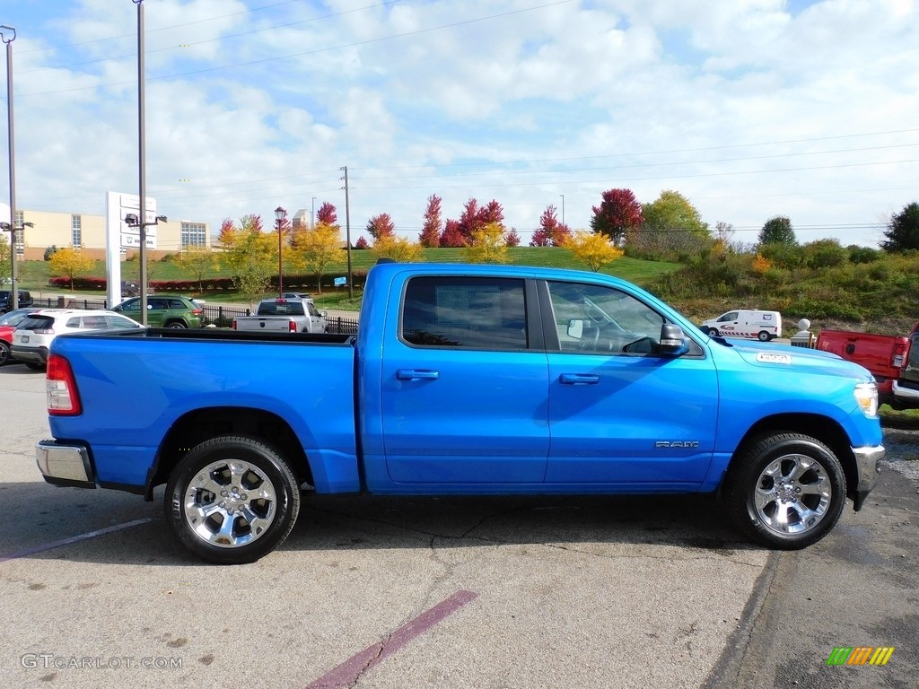 Hydro Blue Pearl 2021 Ram 1500 Big Horn Crew Cab 4x4 Exterior Photo #139906457