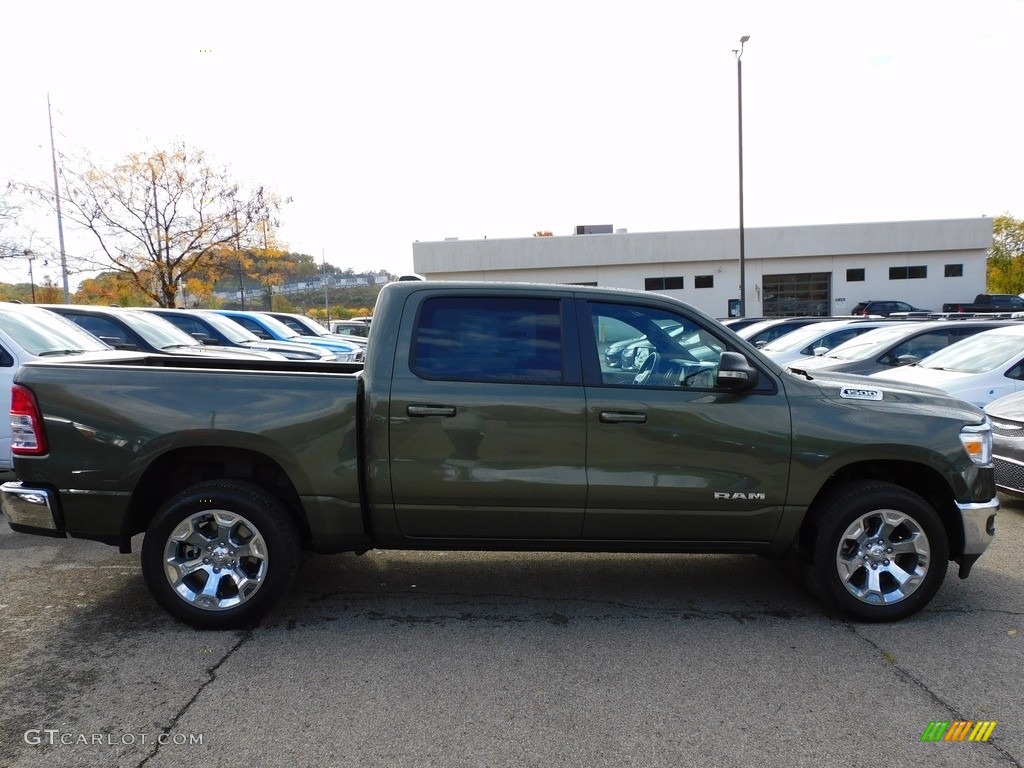 2021 1500 Big Horn Crew Cab 4x4 - Olive Green Pearl / Diesel Gray/Black photo #4