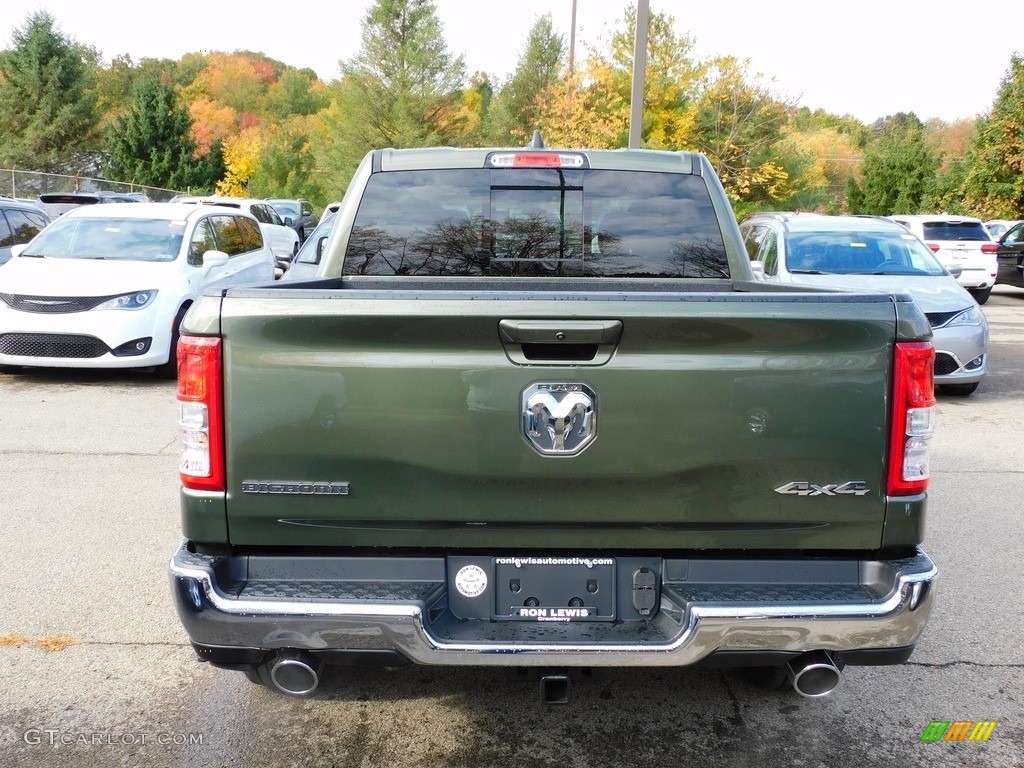 2021 1500 Big Horn Crew Cab 4x4 - Olive Green Pearl / Diesel Gray/Black photo #6