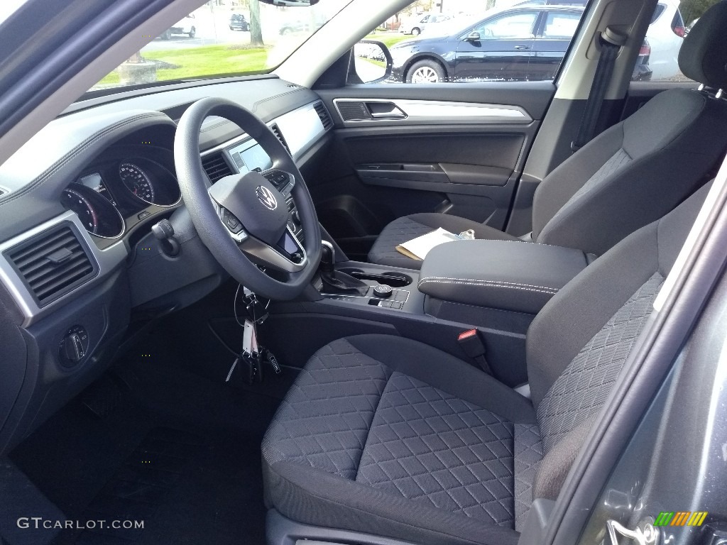Titan Black Interior 2021 Volkswagen Atlas S 4Motion Photo #139907468