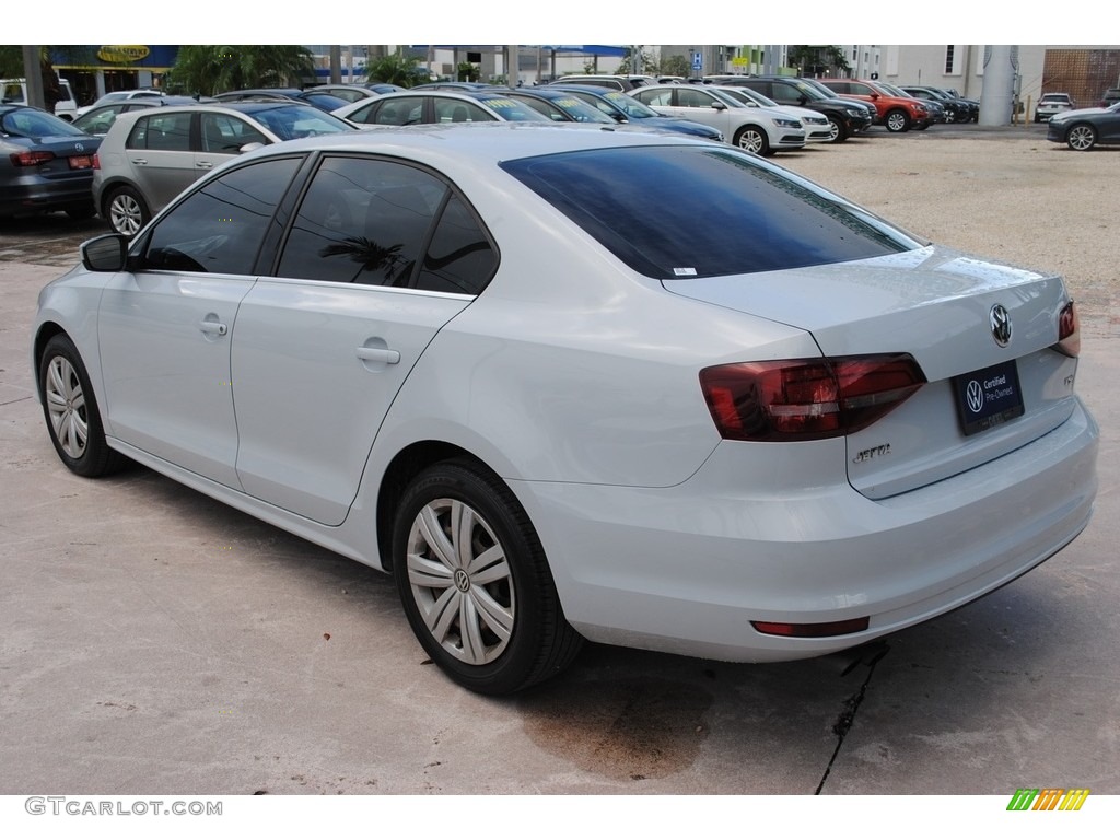 2017 Jetta S - White Silver / Black/Palladium Gray photo #6