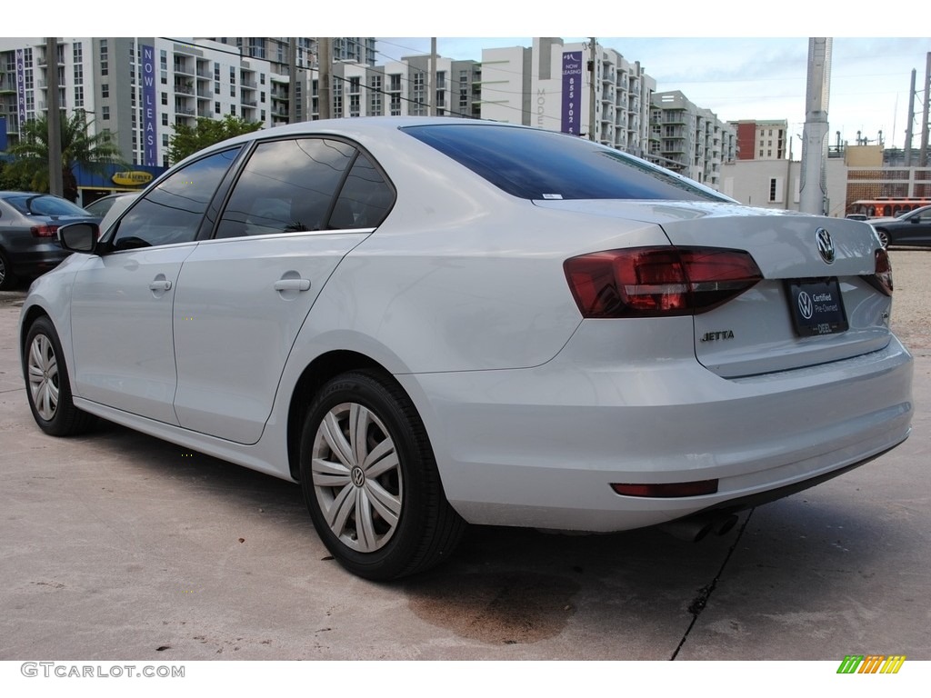 2017 Jetta S - White Silver / Black/Palladium Gray photo #7