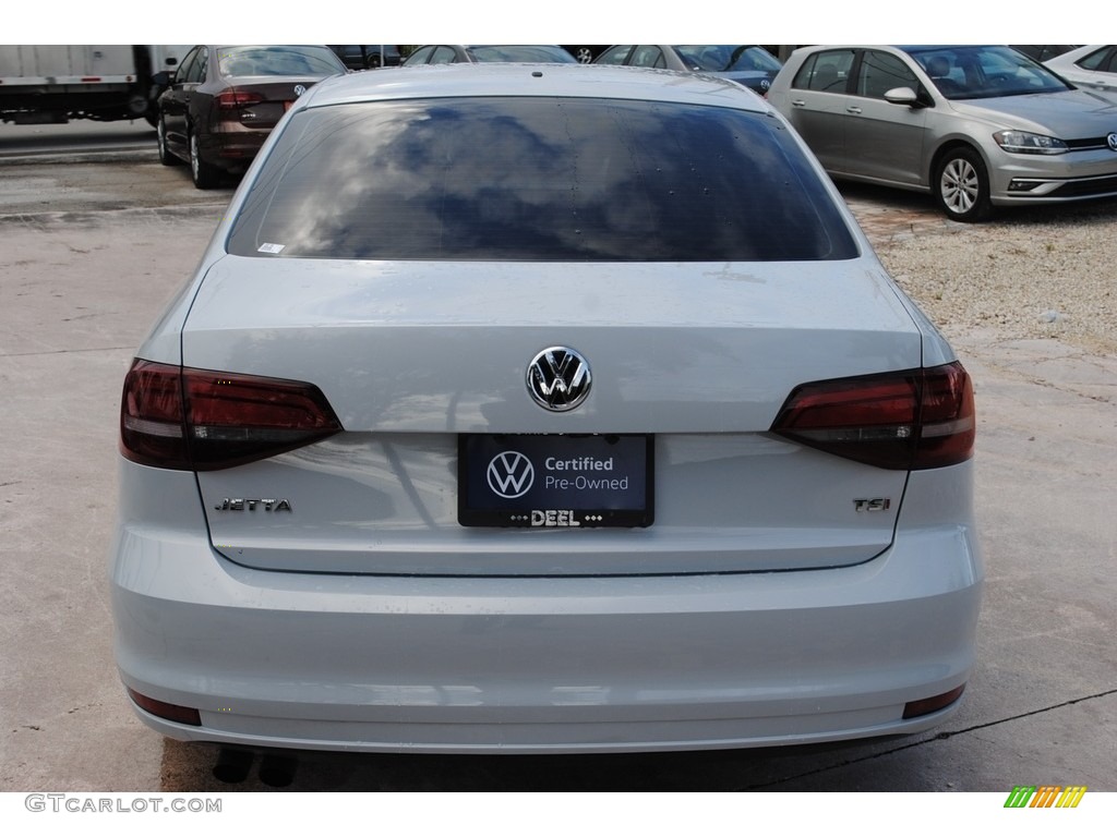 2017 Jetta S - White Silver / Black/Palladium Gray photo #8