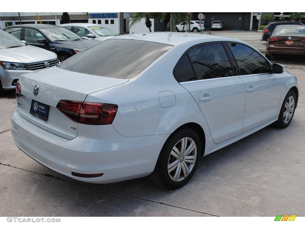 2017 Jetta S - White Silver / Black/Palladium Gray photo #9