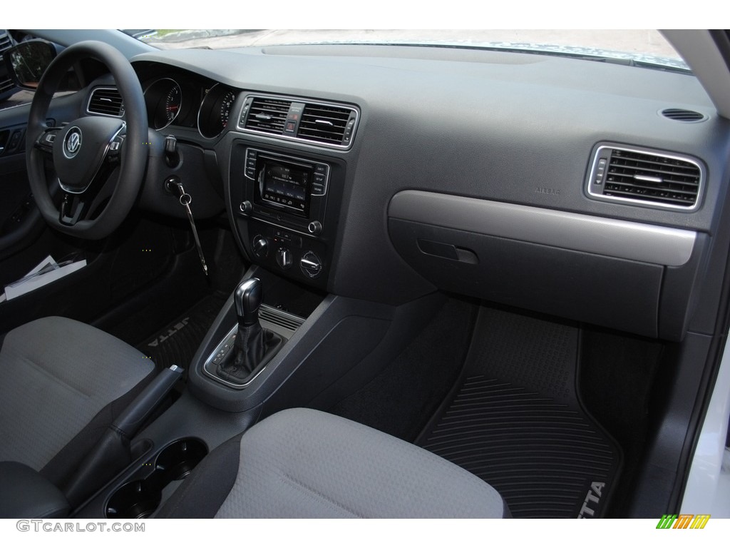 2017 Jetta S - White Silver / Black/Palladium Gray photo #17