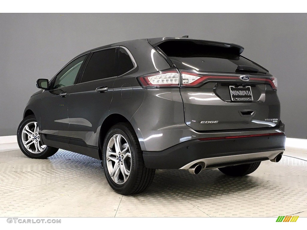 Magnetic Metallic 2017 Ford Edge Titanium Exterior Photo #139908956