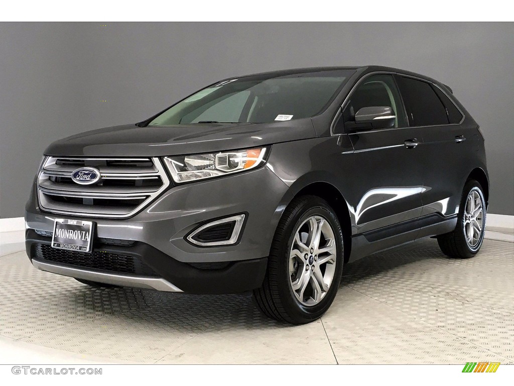 Magnetic Metallic 2017 Ford Edge Titanium Exterior Photo #139908962