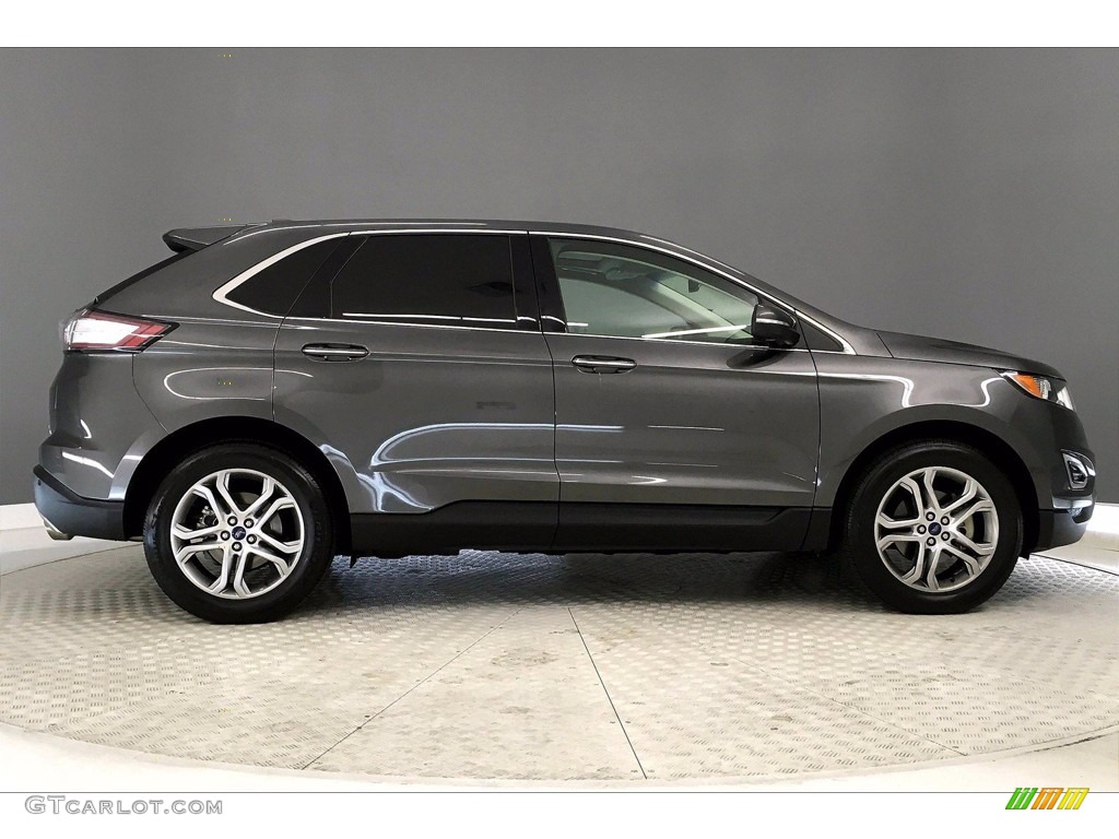 Magnetic Metallic 2017 Ford Edge Titanium Exterior Photo #139908968