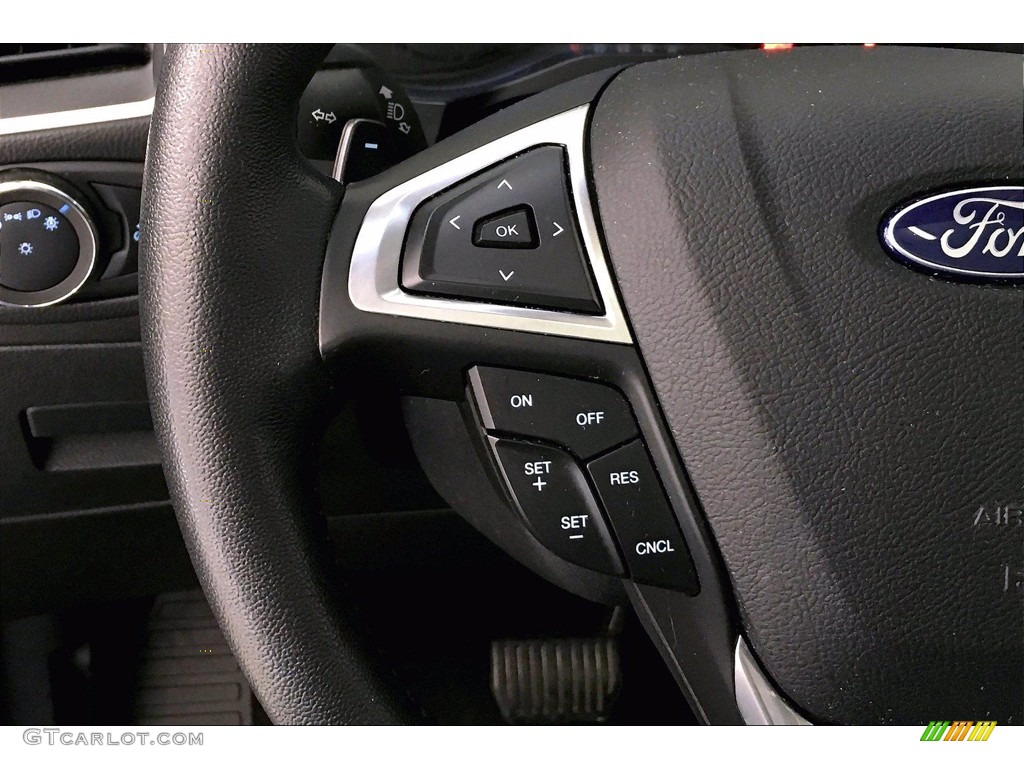 2017 Ford Edge Titanium Ebony Steering Wheel Photo #139908980