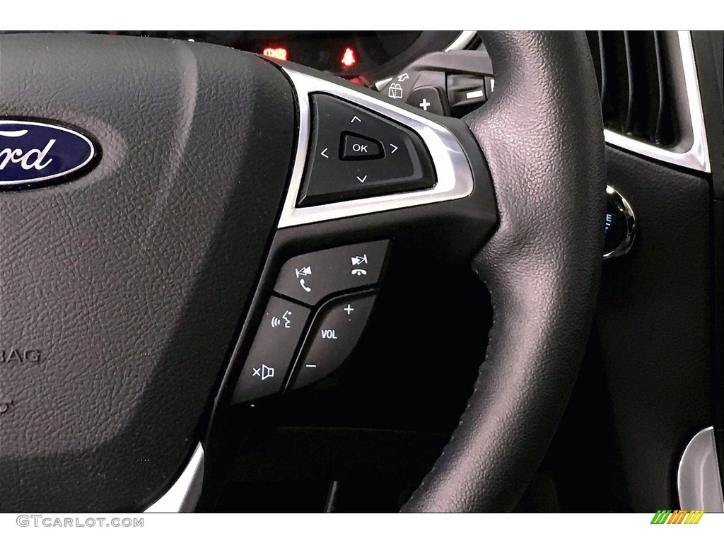 2017 Ford Edge Titanium Ebony Steering Wheel Photo #139908983
