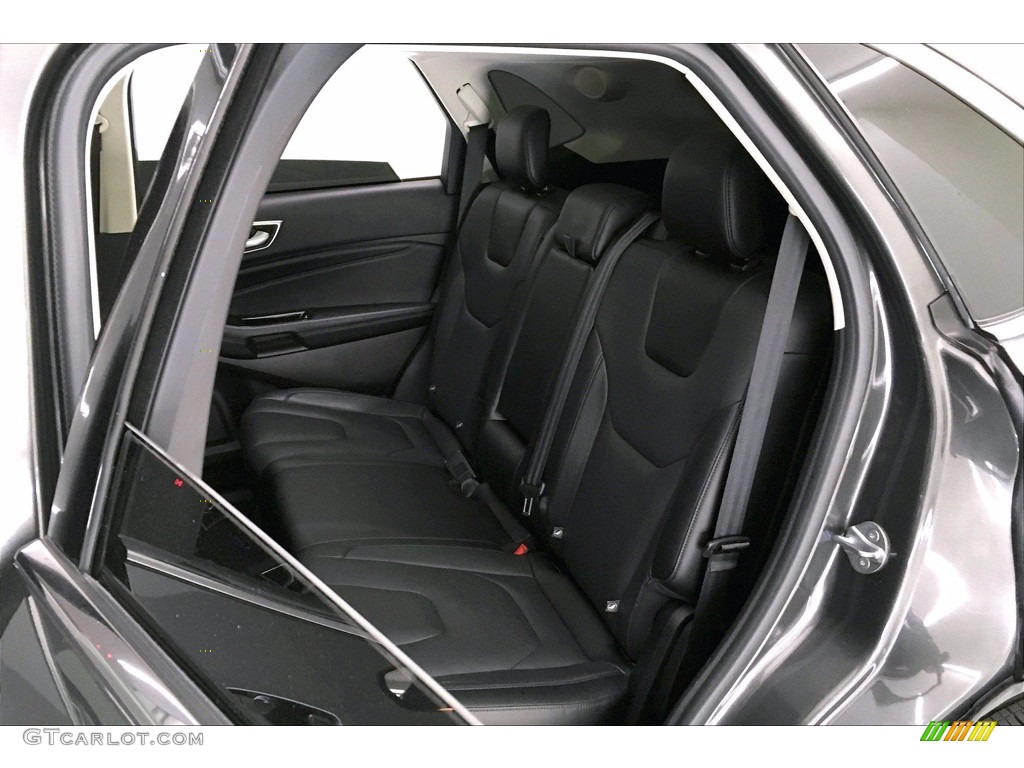 Ebony Interior 2017 Ford Edge Titanium Photo #139909004