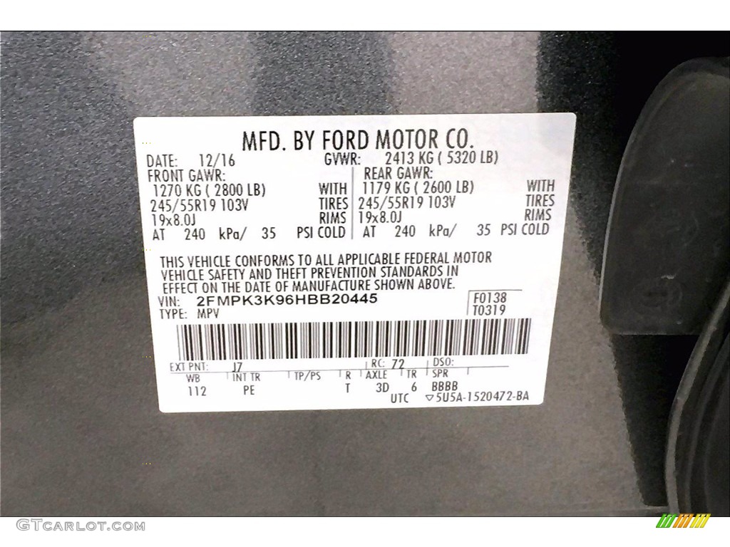 2017 Edge Color Code J7 for Magnetic Metallic Photo #139909025