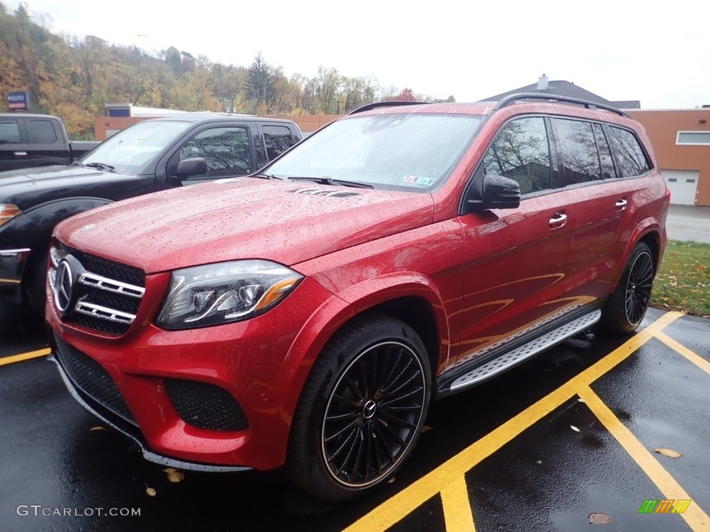 designo  Cardinal Red Metallic 2017 Mercedes-Benz GLS 550 4Matic Exterior Photo #139909178
