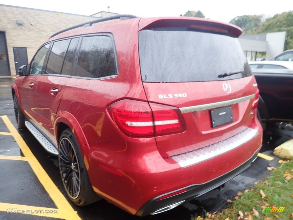 2017 GLS 550 4Matic - designo  Cardinal Red Metallic / Ginger Beige/Black photo #2