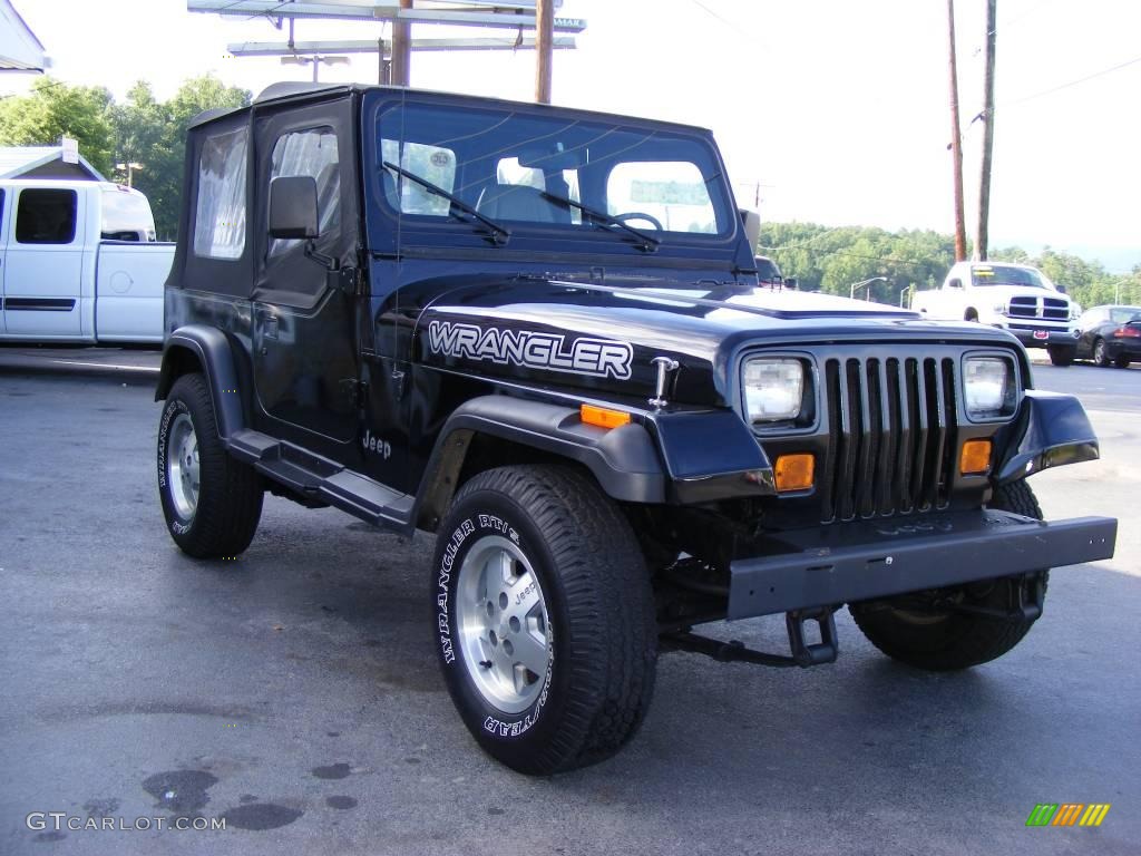 1994 Wrangler S 4x4 - Black / Black photo #11