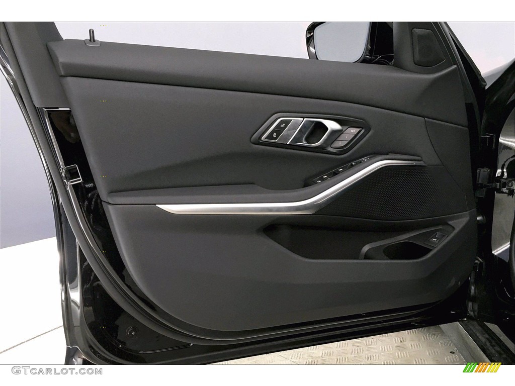 2021 BMW 3 Series 330i Sedan Black Door Panel Photo #139913601