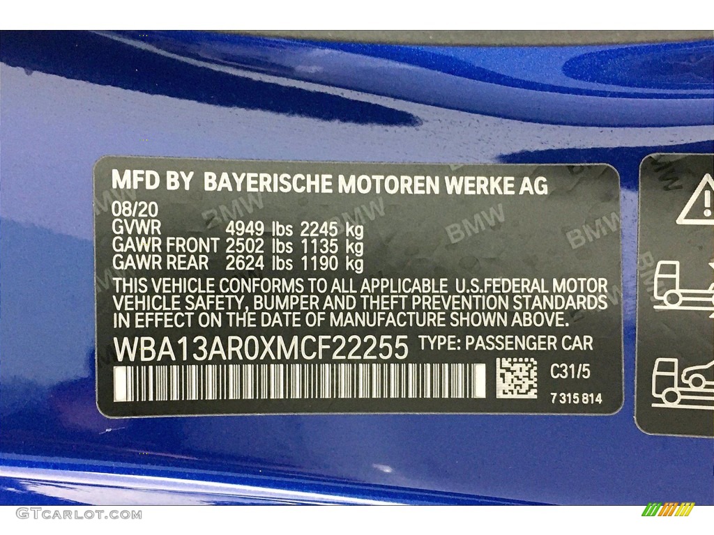 2021 4 Series M440i xDrive Coupe - Portimao Blue Metallic / Black photo #18