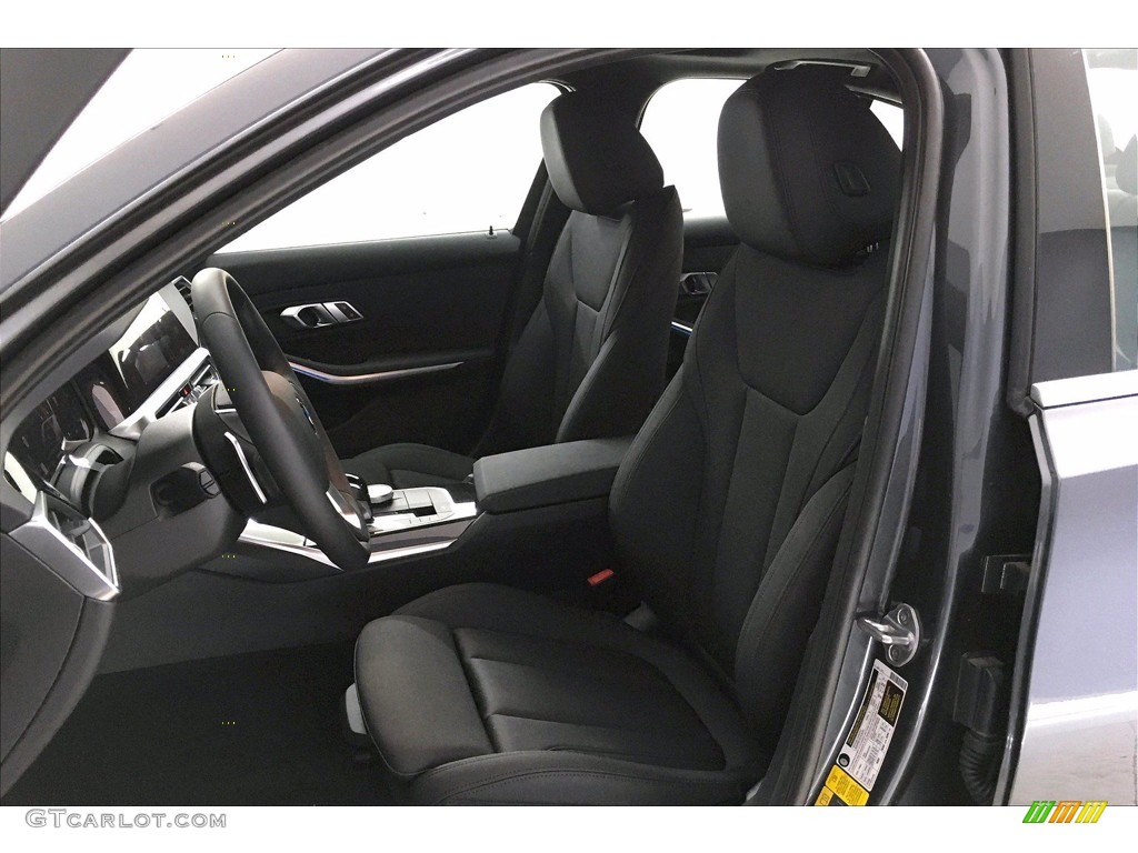 Black Interior 2021 BMW 3 Series 330e Sedan Photo #139913879