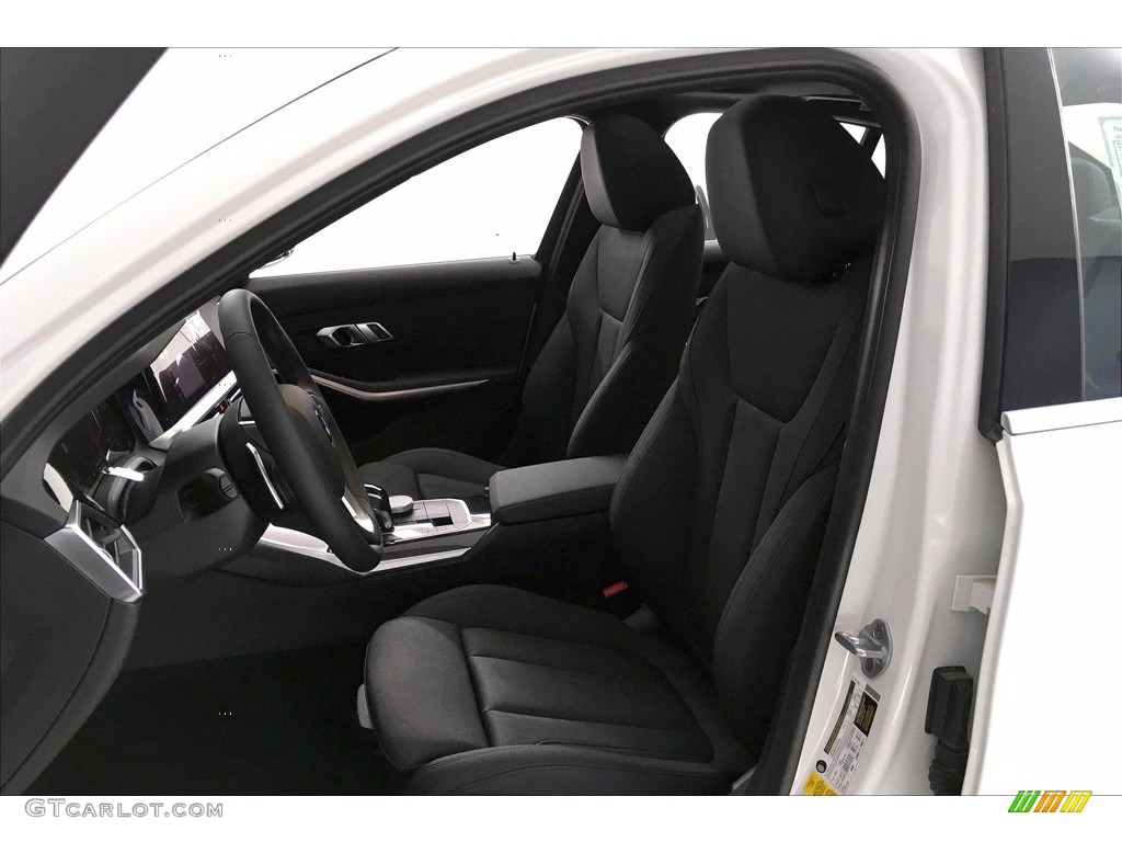 Black Interior 2021 BMW 3 Series 330i Sedan Photo #139913882