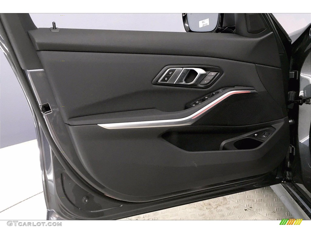 2021 BMW 3 Series 330e Sedan Black Door Panel Photo #139913954