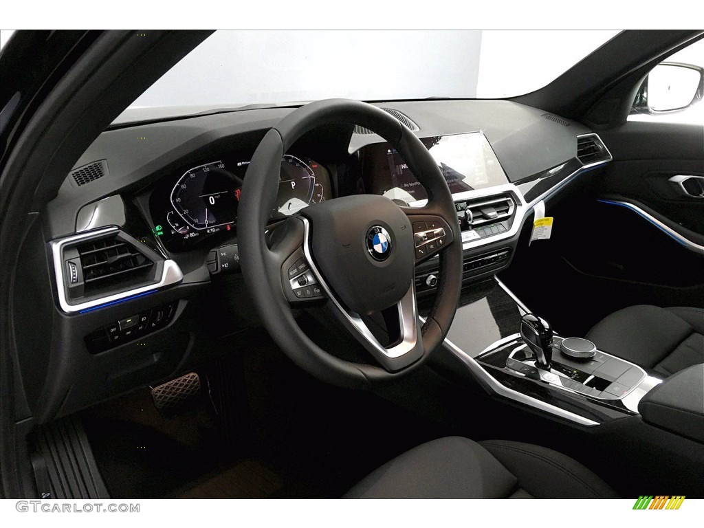 2021 BMW 3 Series 330e Sedan Black Dashboard Photo #139914191