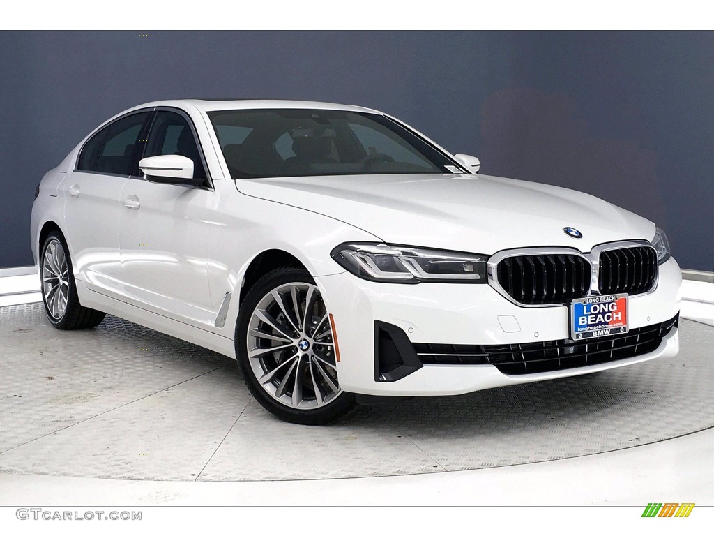Alpine White 2021 BMW 5 Series 530e Sedan Exterior Photo #139914671