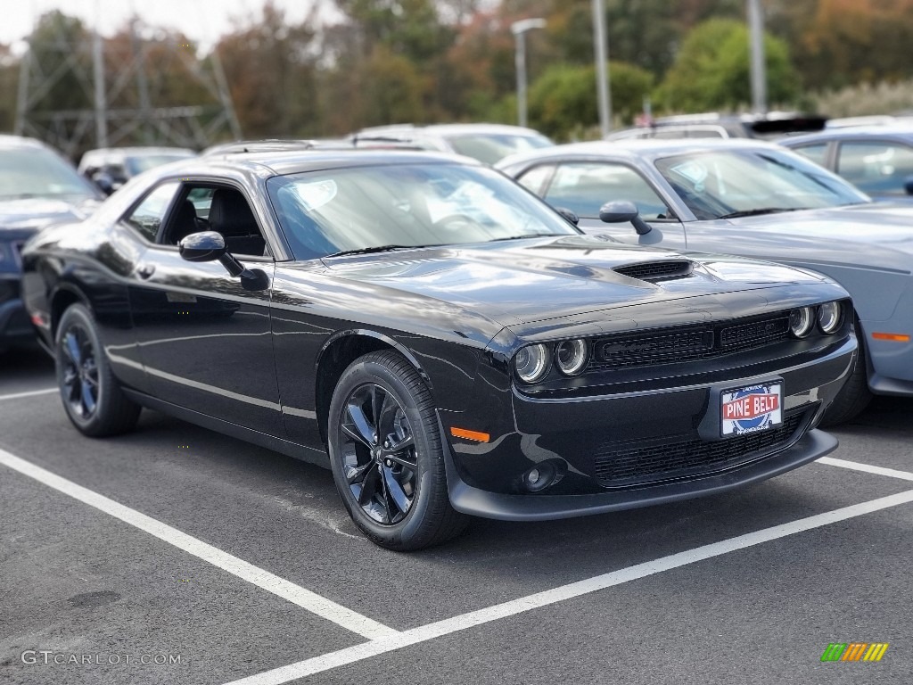 Pitch Black Dodge Challenger