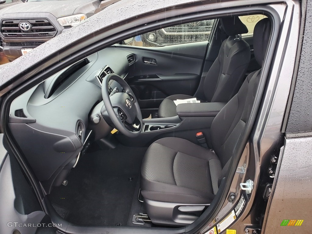 Black Interior 2021 Toyota Prius LE Photo #139915016