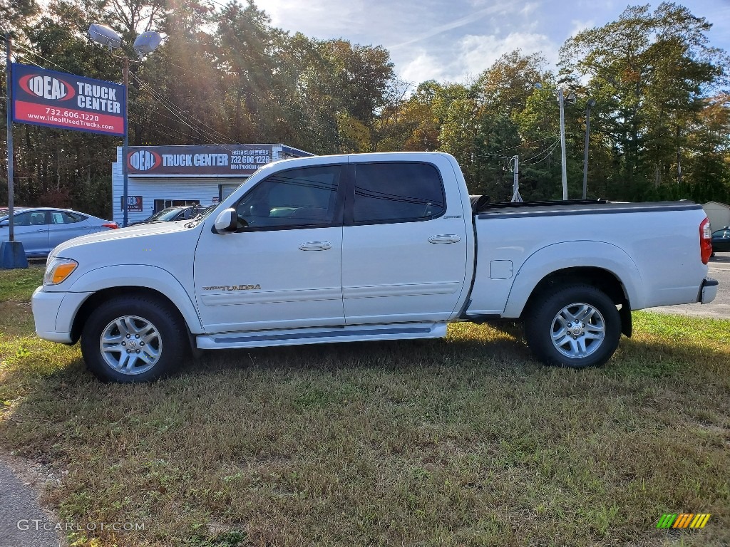 2005 Tundra Limited Double Cab 4x4 - Natural White / Taupe photo #3