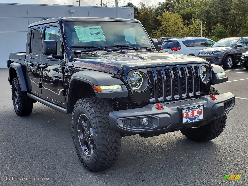 2021 Gladiator Rubicon 4x4 - Black / Black/Dark Saddle photo #1